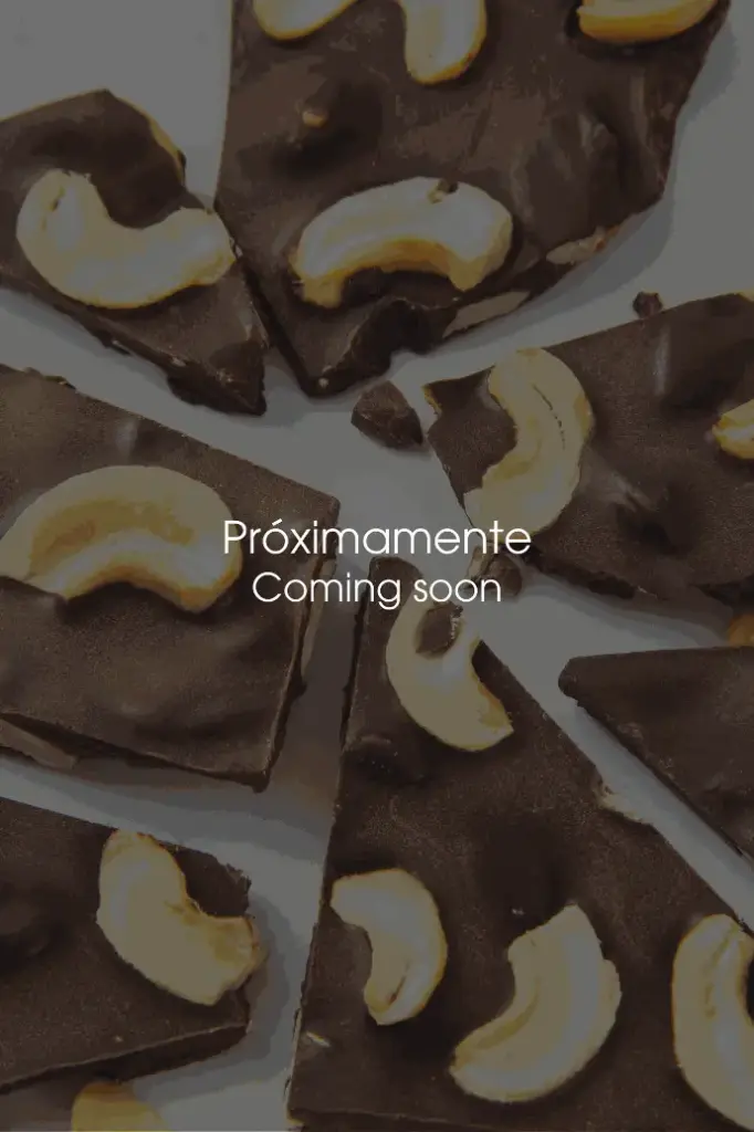 Chocolate Oscuro 60% con merey, Caja 24 unid, 100g